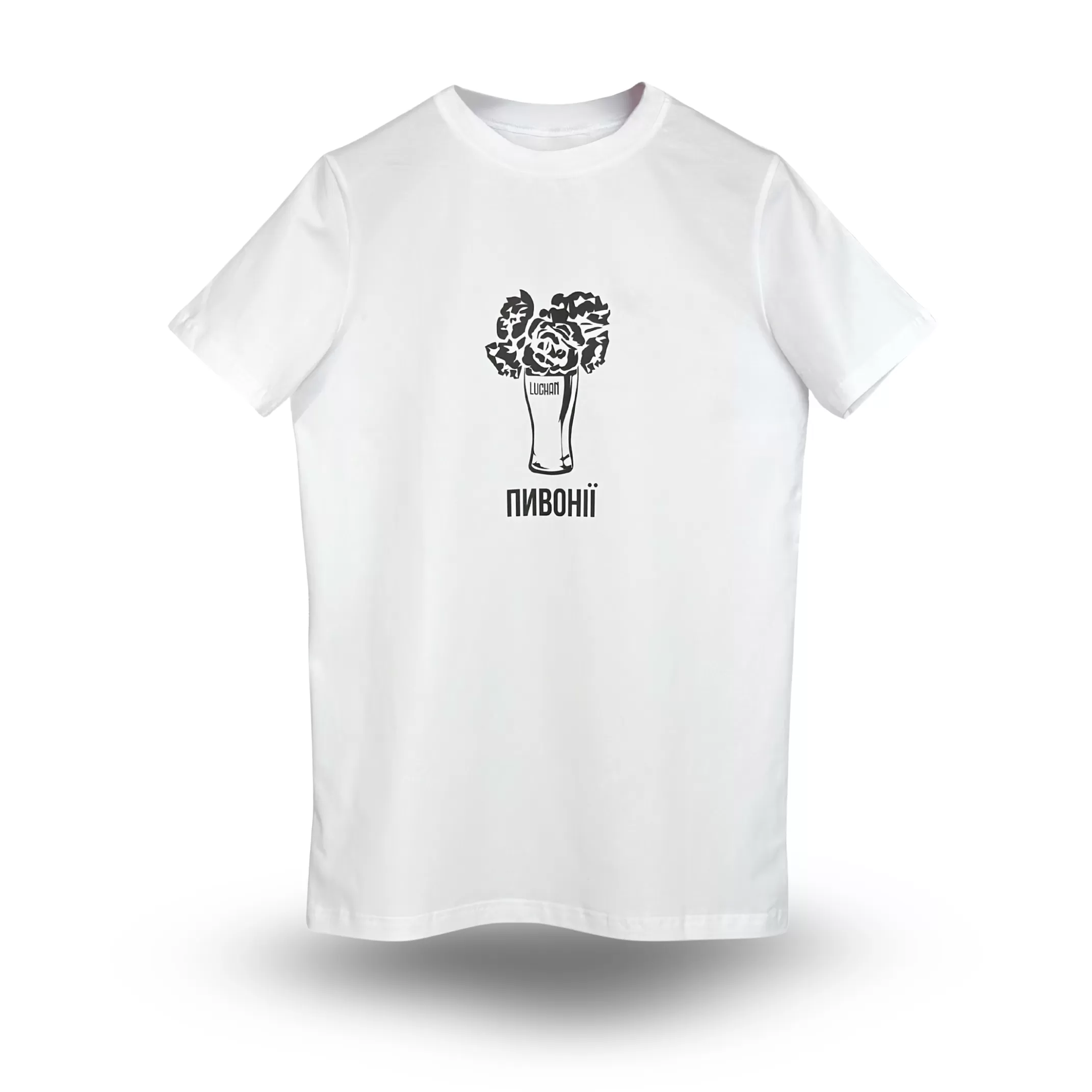 Футболка стрейч "Пивонії"